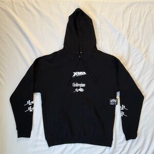 Black Graphic Hoodie. CivilRegime x Marvel collab.